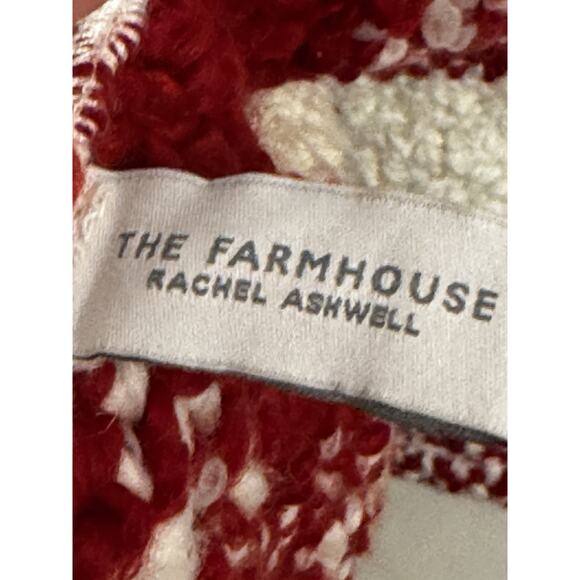 Farmhouse Rachel Ashwell Table Runner Christmas Red White 16 X 90 buffalo check - Picture 5 of 9
